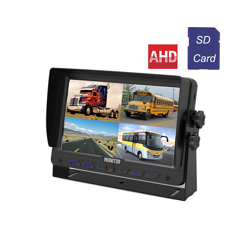 7" AHD Quad View Monitor with DVR RC-M726AQR